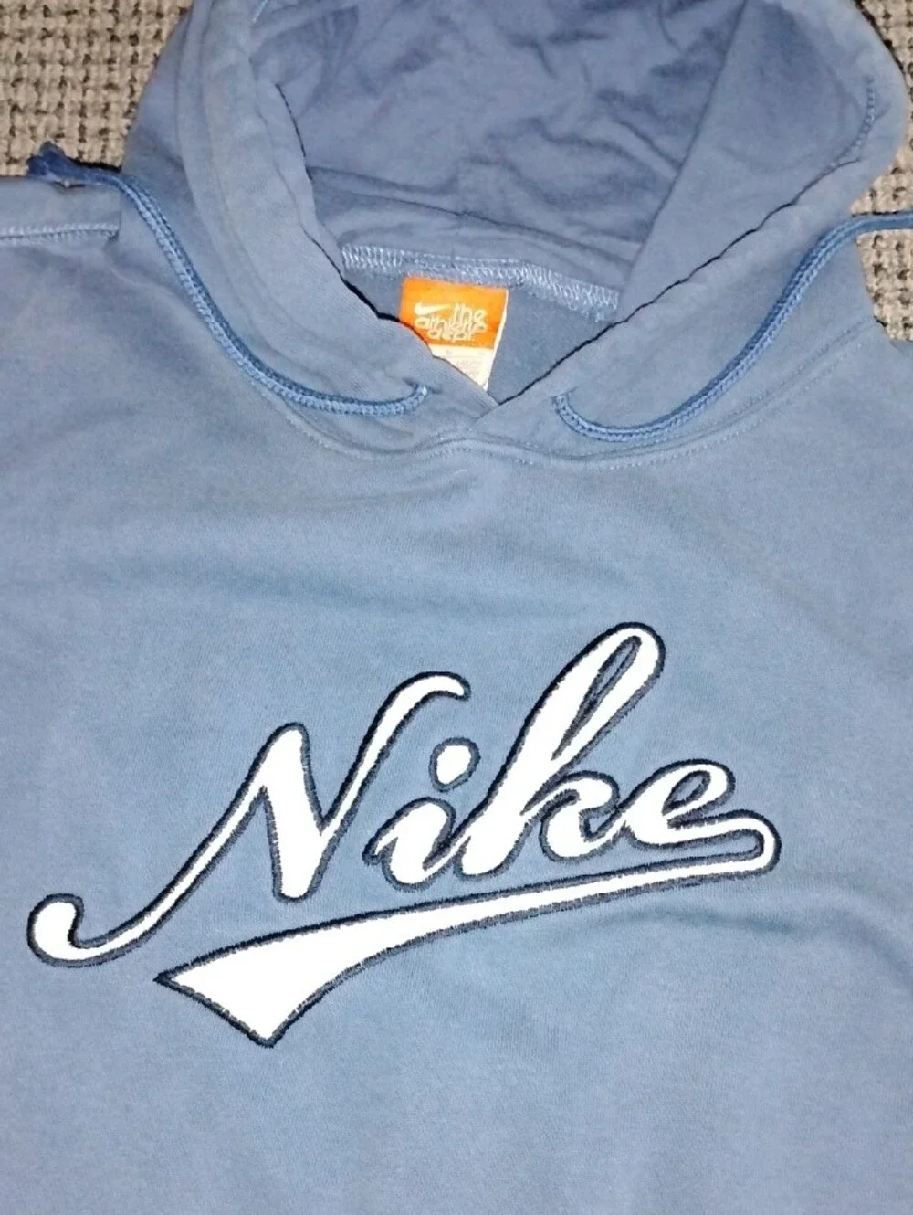 Nike‎ Men’s Light Blue Crewneck Hoodie with Script Logo 2013